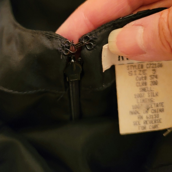 Sequin Beaded Little Black Dress Size 5 - Picture 8 of 11